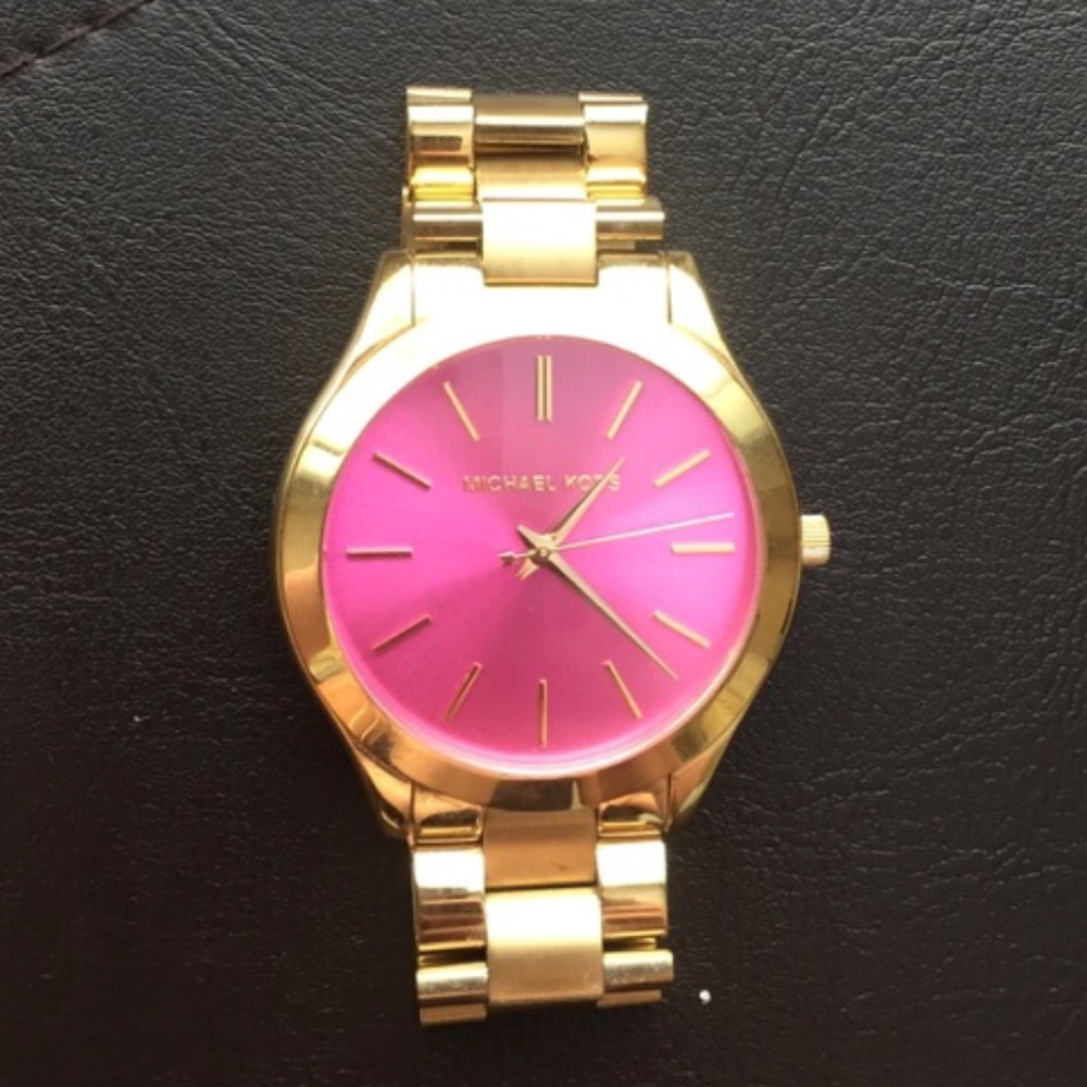 Pink & Gold MK watch